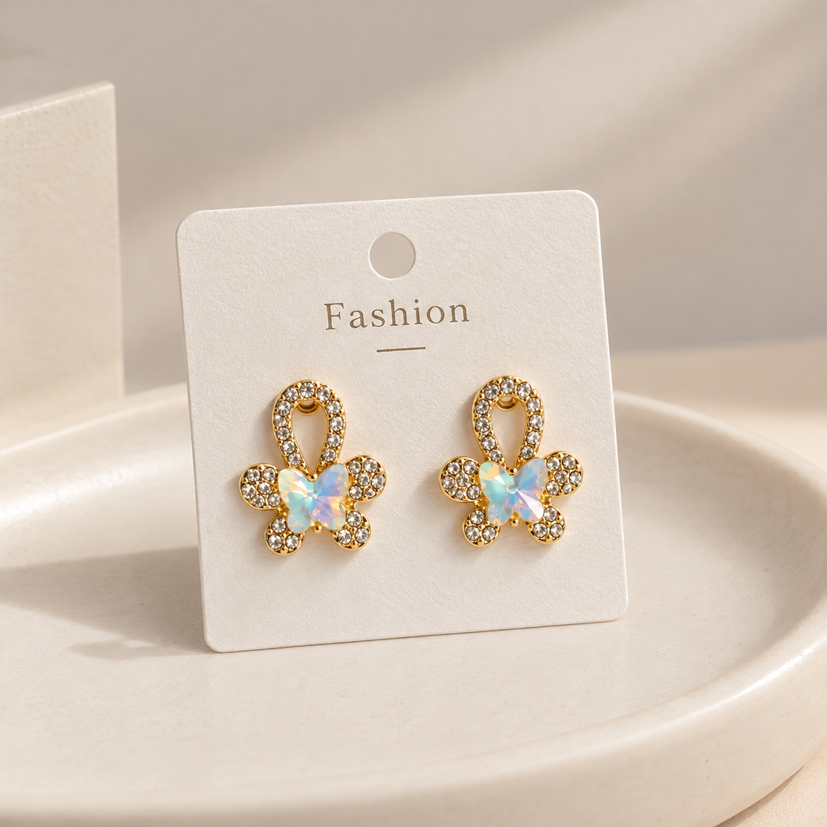 Starfish gold earrings