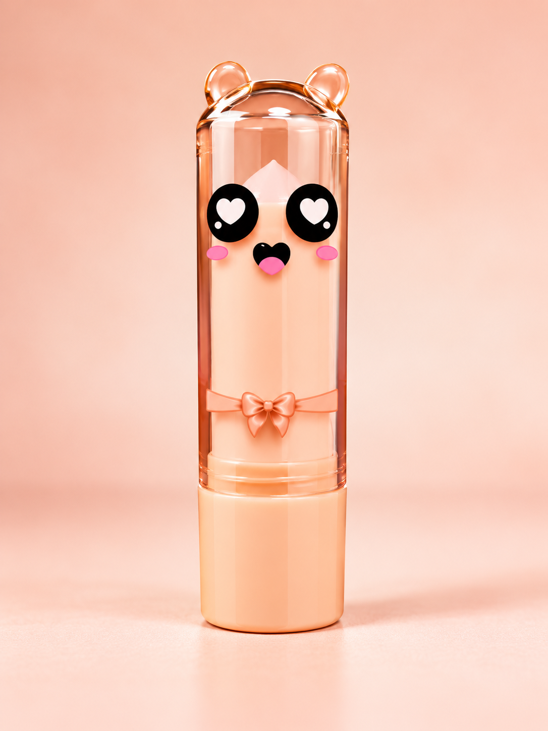 Cute Pink Cartoon Lip Balm for Soft & Smooth Lips | Adorable Bow Design Lip Care
