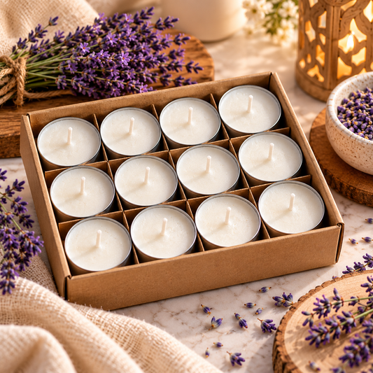Scented Tealight Candles Pack of 12 | Aromatic Candles for Home Decor & Gifting