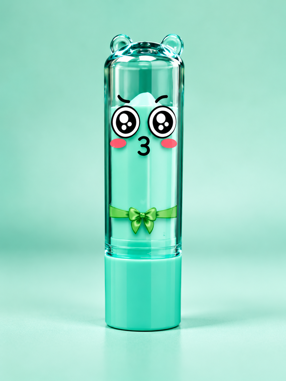 Cute Pink Cartoon Lip Balm for Soft & Smooth Lips | Adorable Bow Design Lip Care