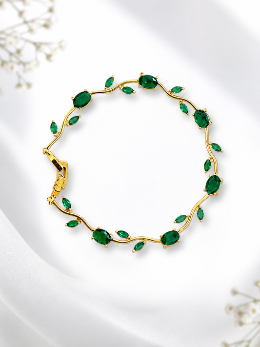 Green Tulip  Bracelet