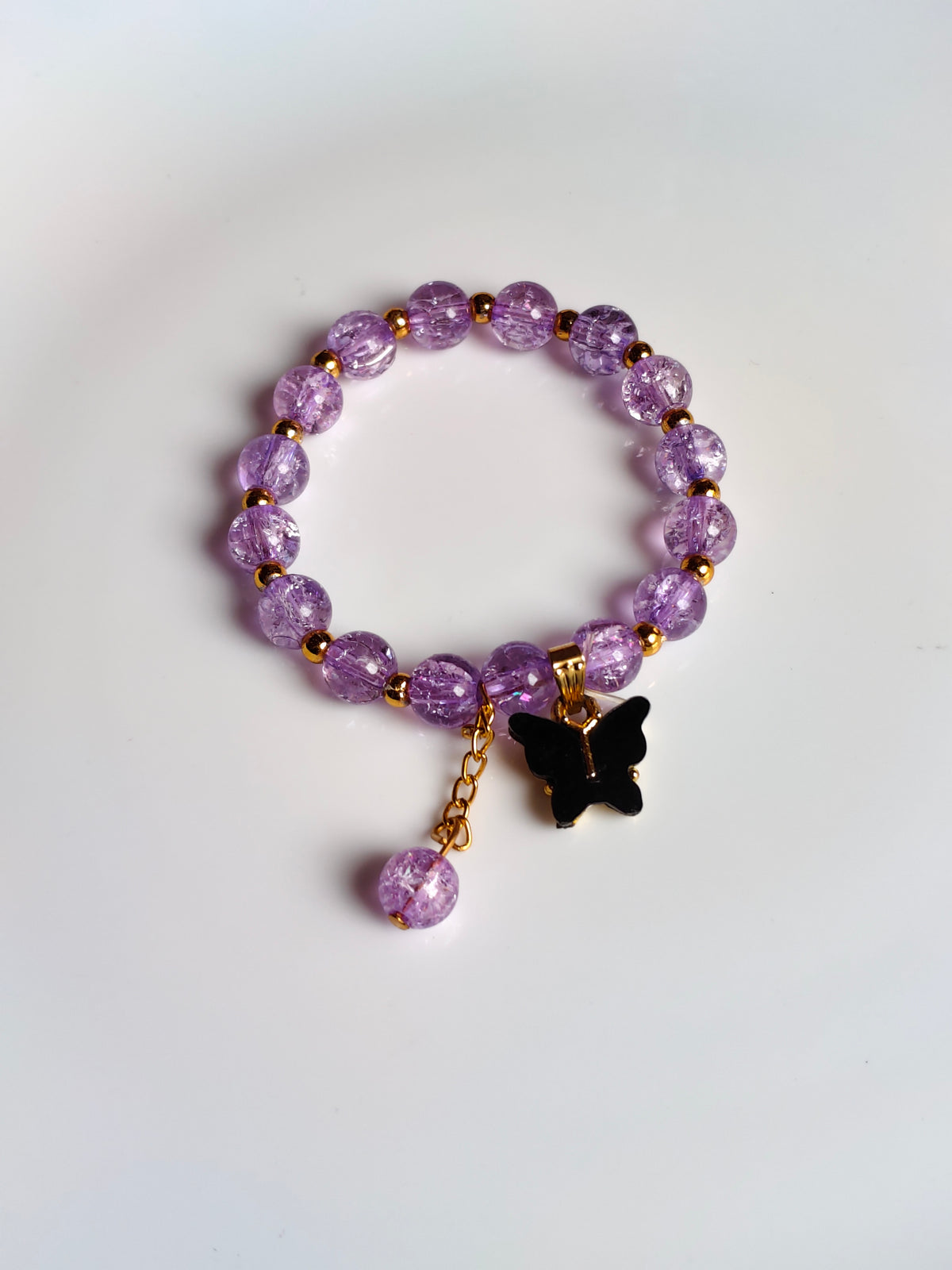 Multicolour Beaded Charm Bracelet