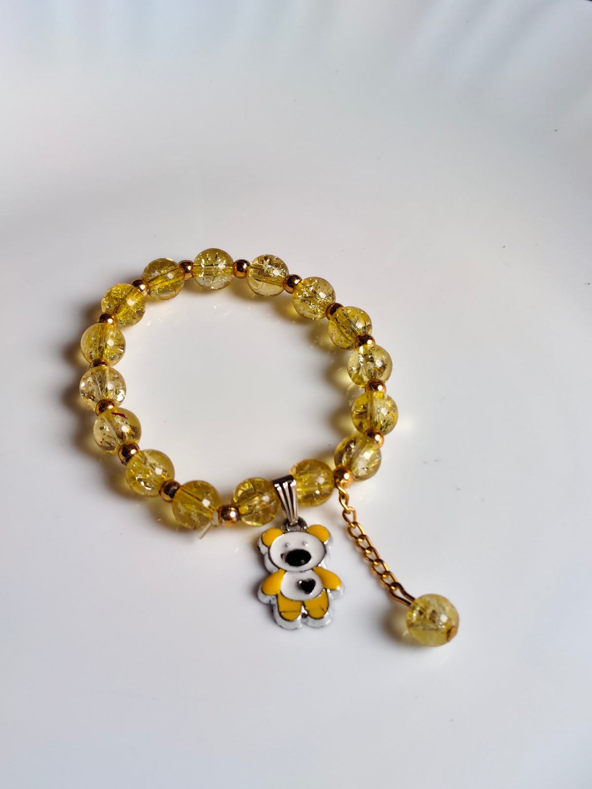 Multicolour Beaded Charm Bracelet