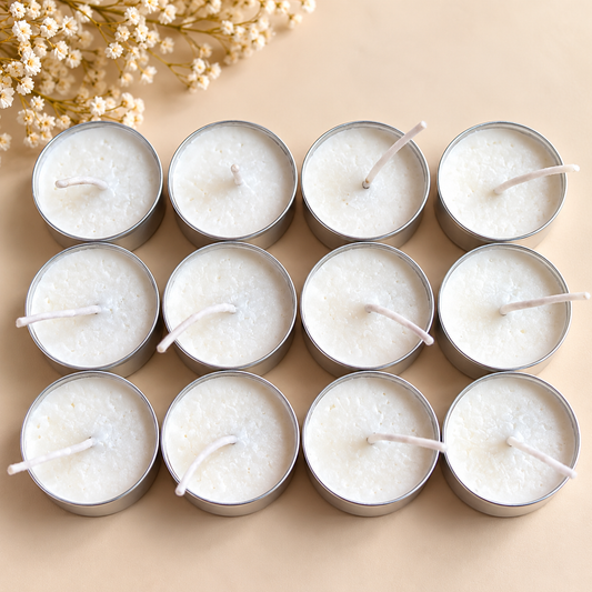 Lavender Scented Tealight Candles Pack of 12 | Aromatic Candles for Home Decor & Gifting